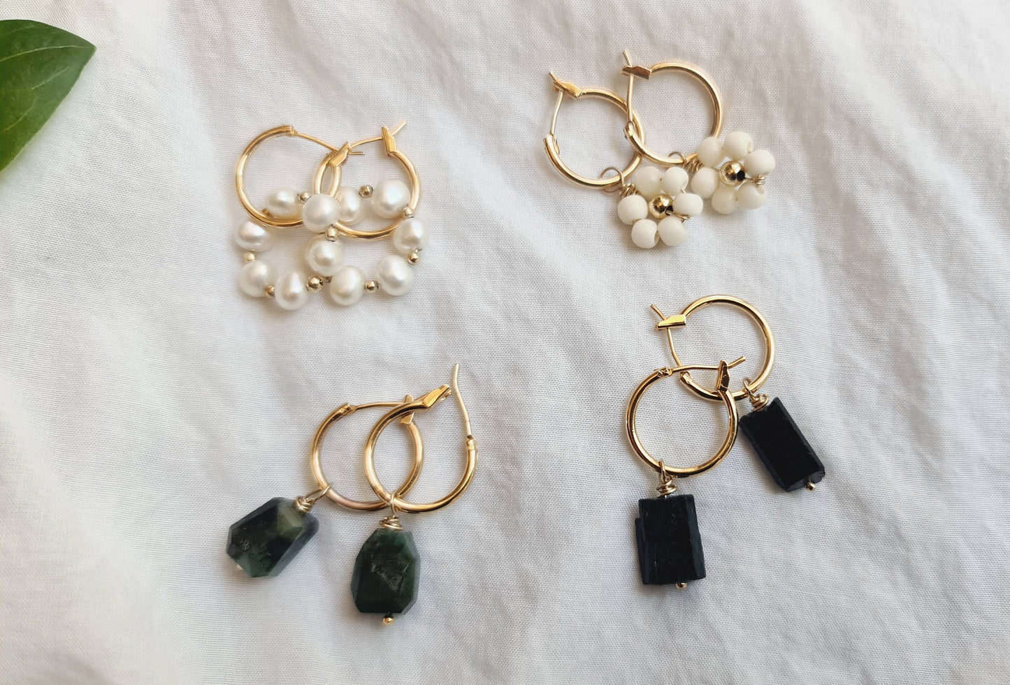 Heart Hoops - Gold-filled hypoallergenic - interchangeable charms
