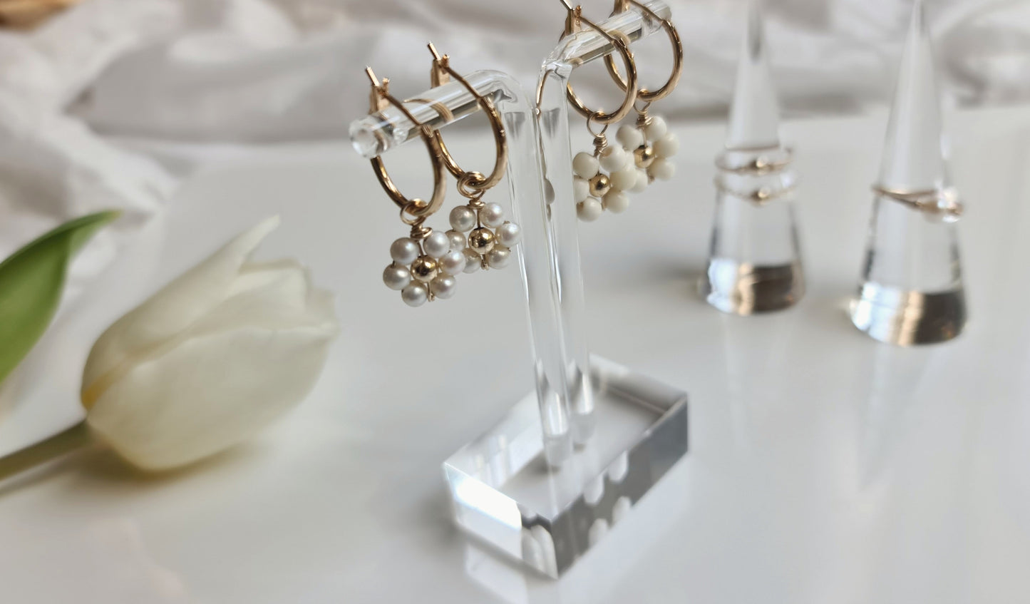 Heart Hoops - Gold-filled hypoallergenic - interchangeable charms