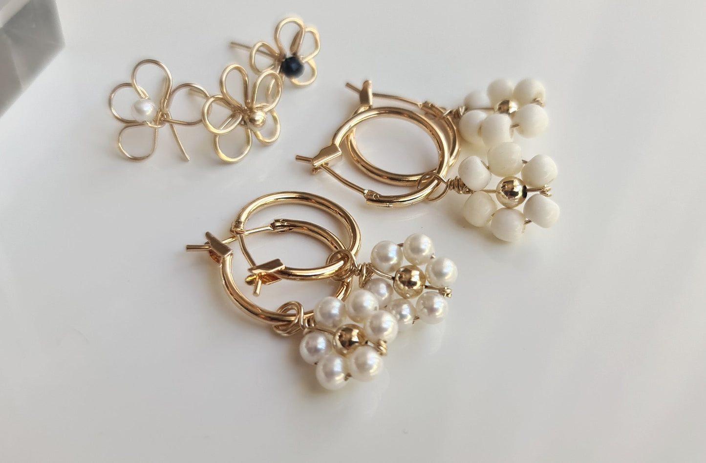 Heart Hoops - Gold-filled hypoallergenic - interchangeable charms