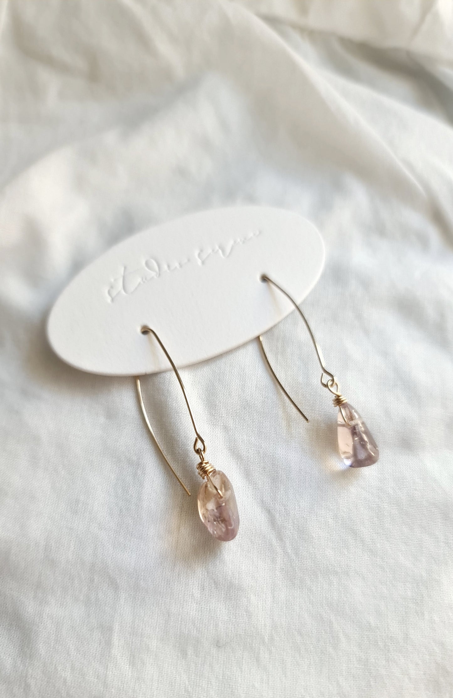 Ametrine Earrings - Gold-filled hypoallergenic wire