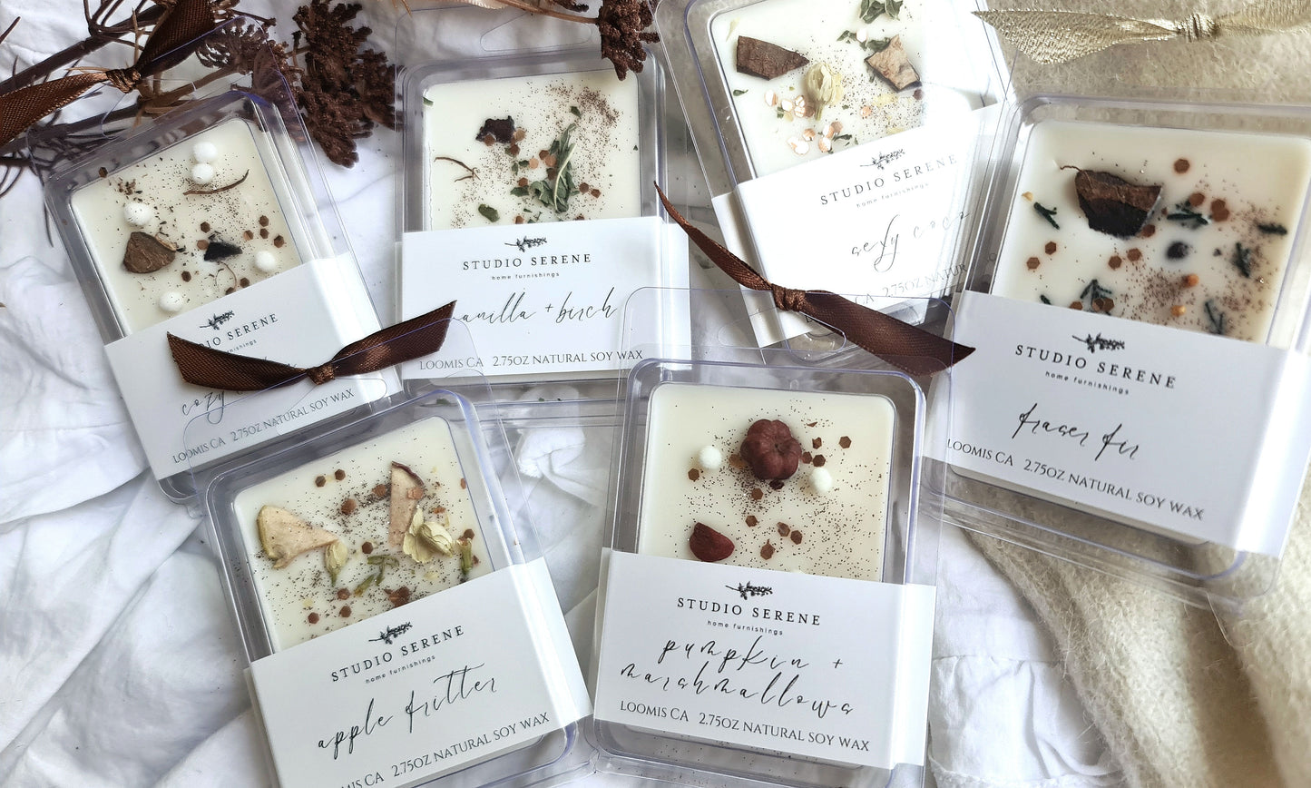 Soy Wax Melts Gift Box - Set of Six Clamshells
