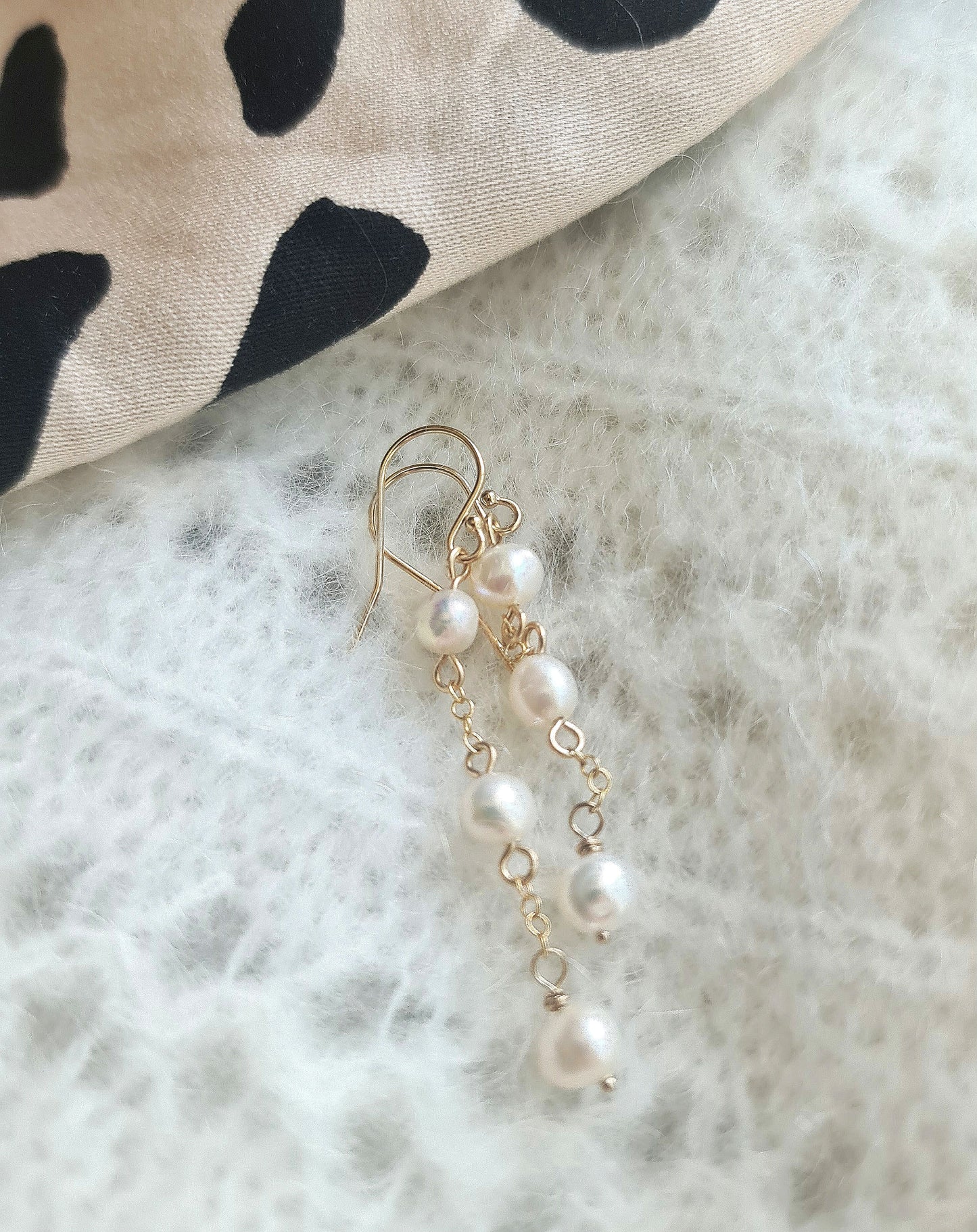 Lily Earrings - Gold Filled Metal