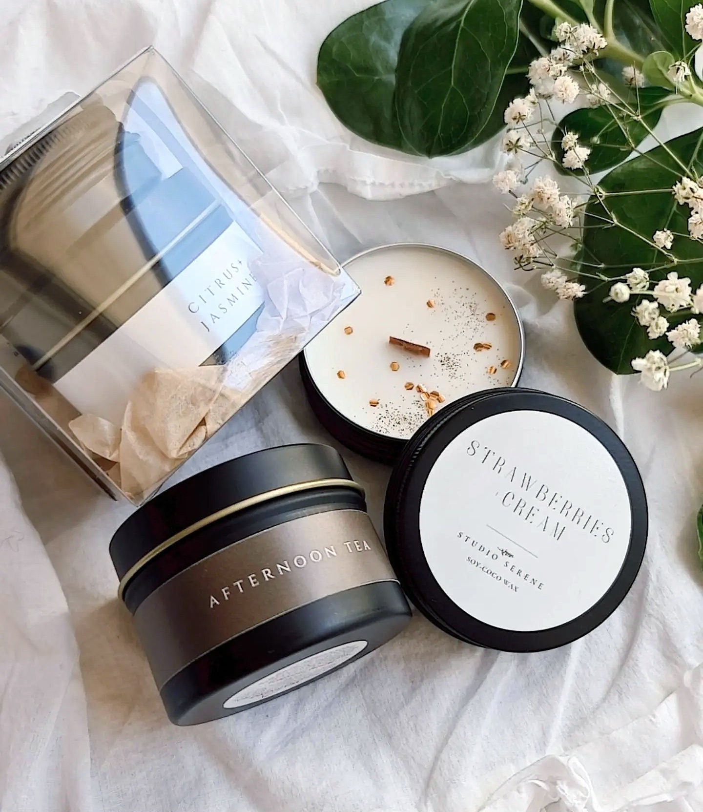 Travel Tin Candles 4oz Soy wax