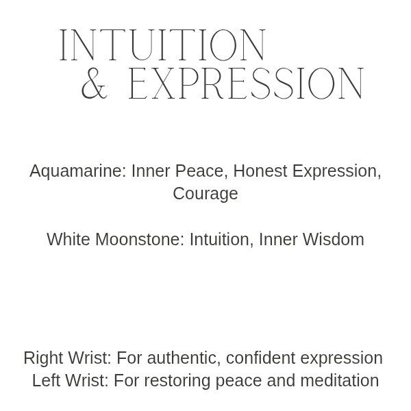 Intuition + Expression Crystal Bracelet