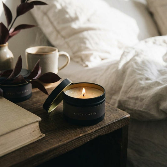 Travel Tin Candles 4oz Soy wax