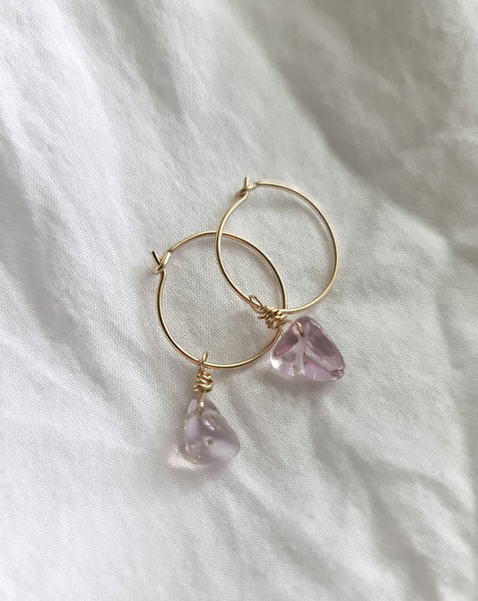 Ametrine Earrings - Gold-filled hypoallergenic wire